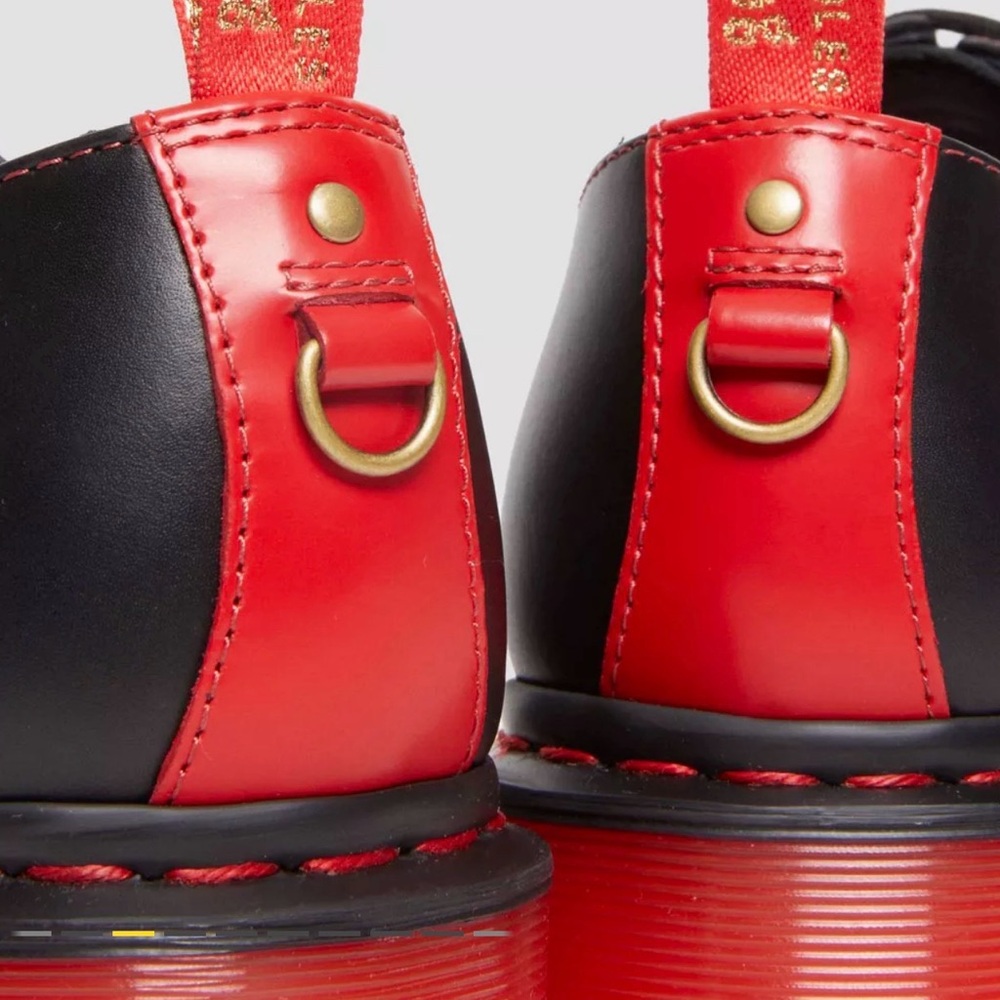 Dr. Martens Lunar New Year Black and Red 1461 Oxfords (Year of the Rabbit) - Picture 6 of 14